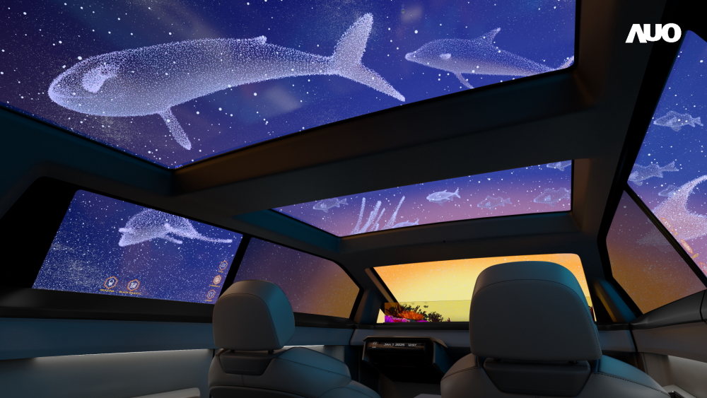 8868体育以Smart Cockpit 2025展示一系列领先业界的Micro LED Display HMI 解决方案，其中幻境全景天幕(Vitrual Sky Canopy)是全球首度导入大尺寸、透明Micro LED 显示器于天窗的应用，带来无边际的沉浸式体验